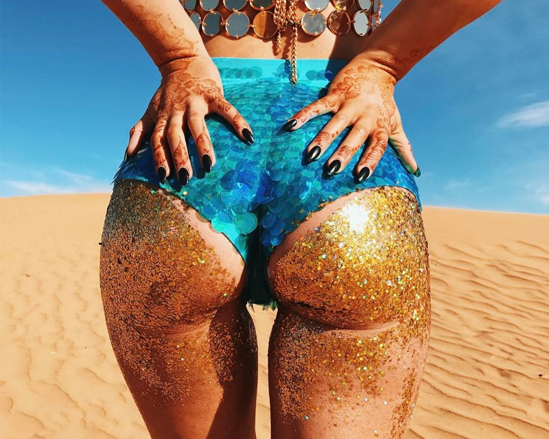 glitter butt